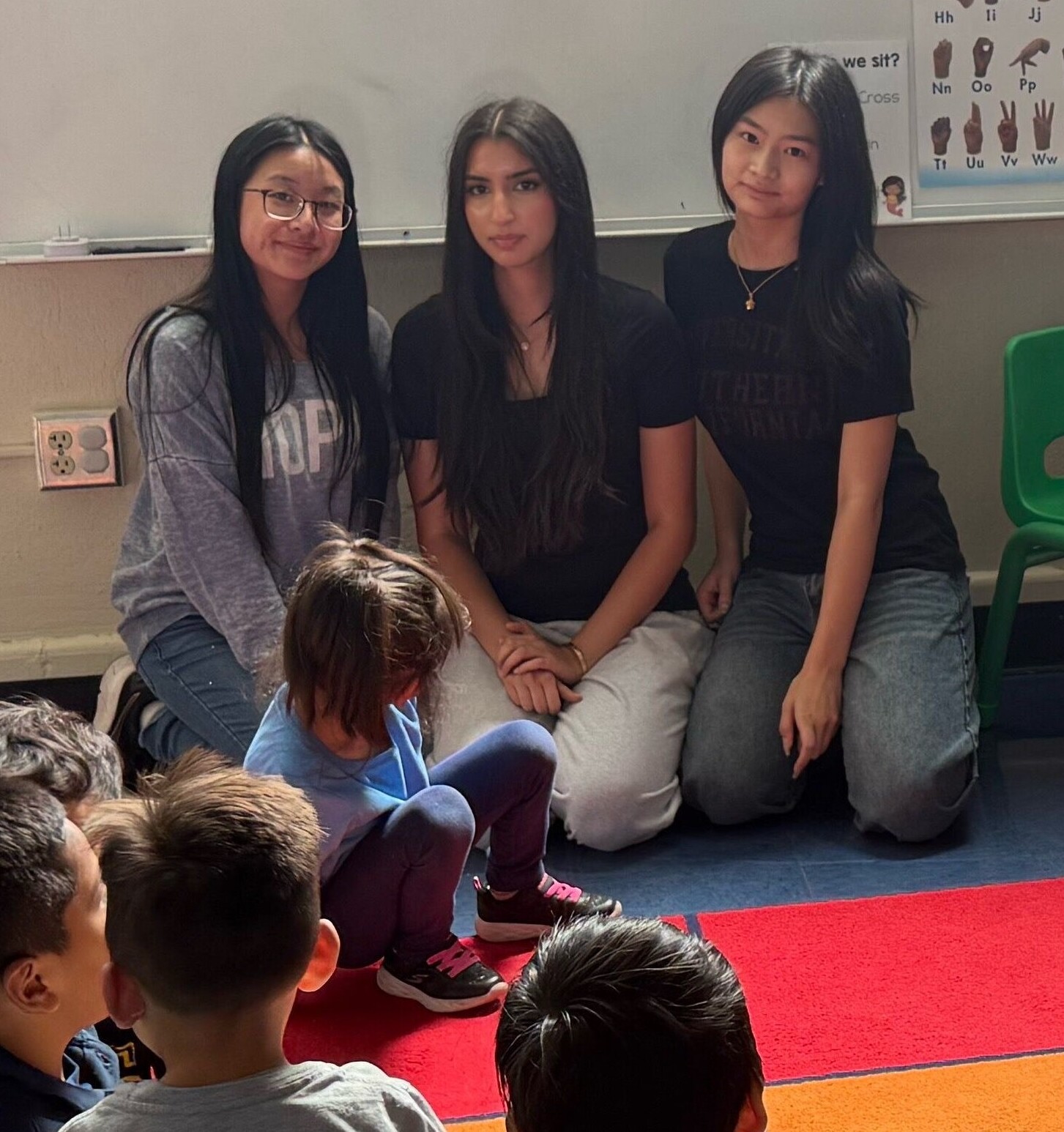 Heart in Hand founders at a classroom workshop
