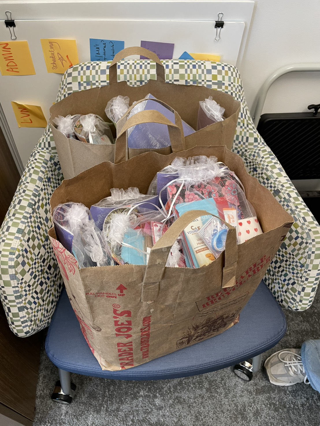 Delivering care kits